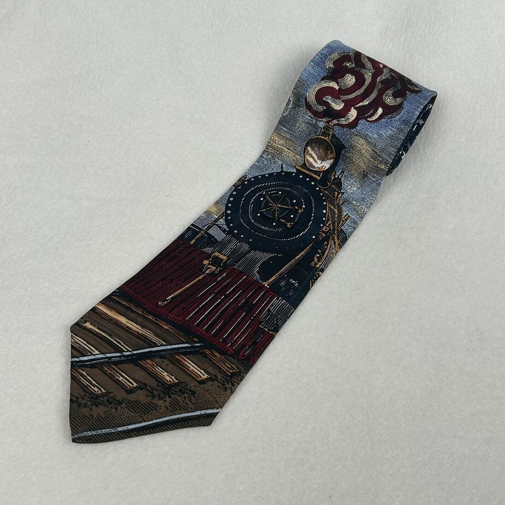 Tango By Max Raab Vintage Tie Americana Series "Independence Express Circa 1910"